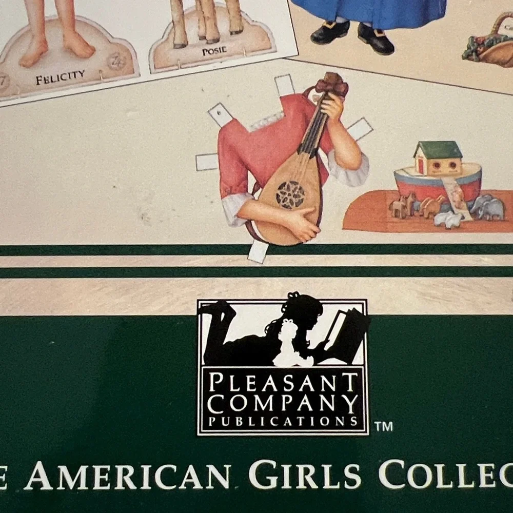 Pleasant Company American Girls Felicity’s paper dolls & Kirstens cook book